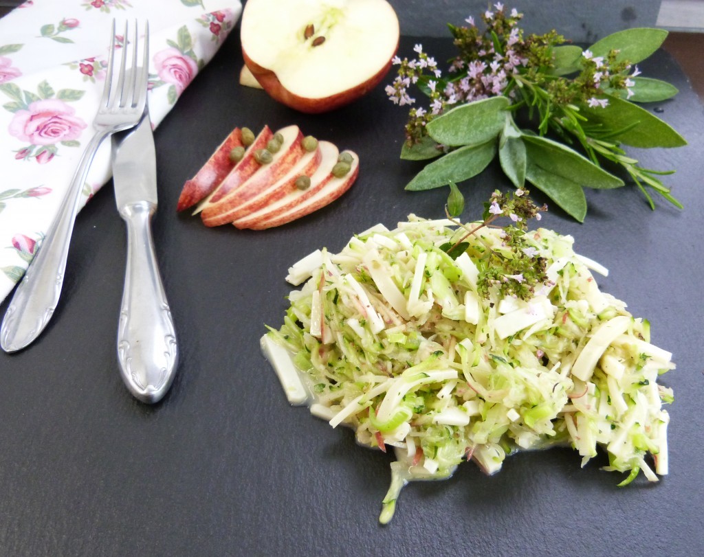 Zucchini-Lauch-Salat für das #BTK14