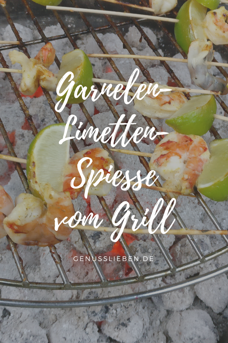 Garnelen-Limetten-Spieße vom Grill | Genusslieben.de